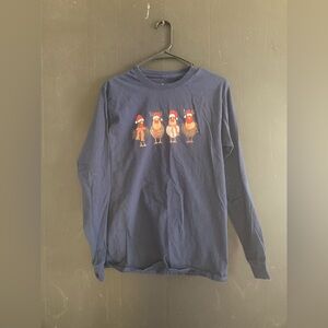 Hanes Navy Blue Tagless Shirt